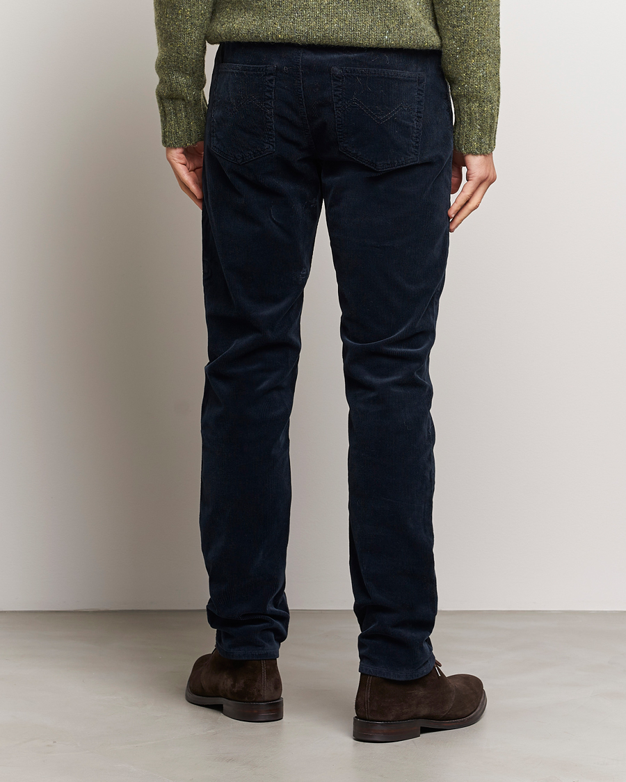 Herr | Byxor | Morris | James Corduroy 5-Pocket Pant Navy