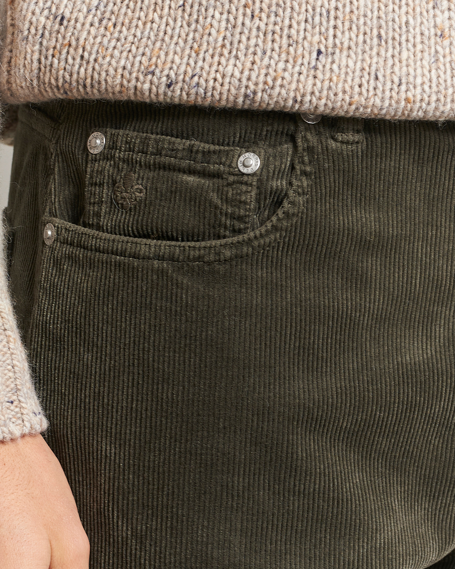 Herr | Byxor | Morris | James Corduroy 5-Pocket Pant Olive