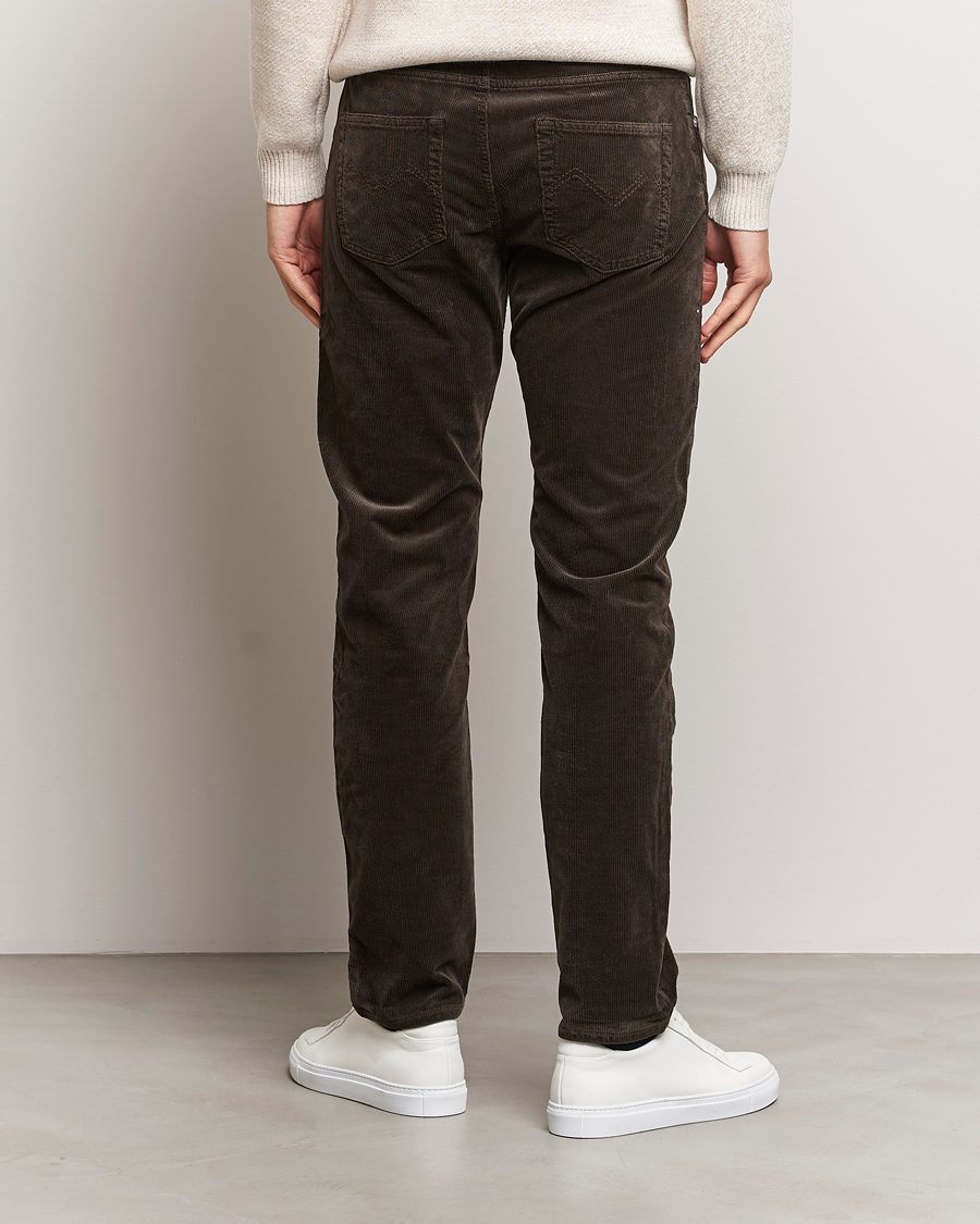 Herr | Byxor | Morris | James Corduroy 5-Pocket Pant Dark Brown