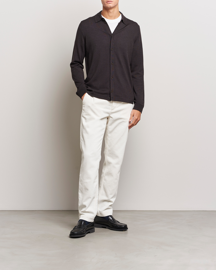 Herr | Byxor | Morris | Jeffrey Corduroy Chinos Off White