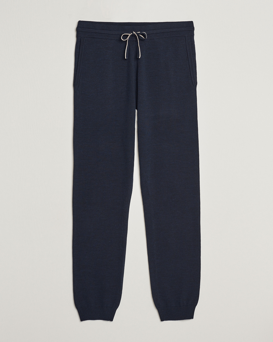 Herr | Byxor | Morris | Merino Pants Navy