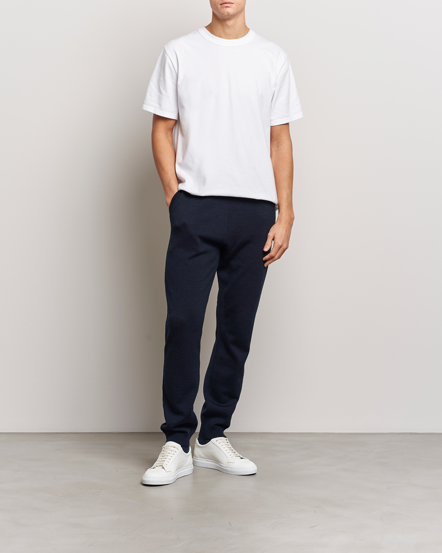Herr | Byxor | Morris | Merino Pants Navy