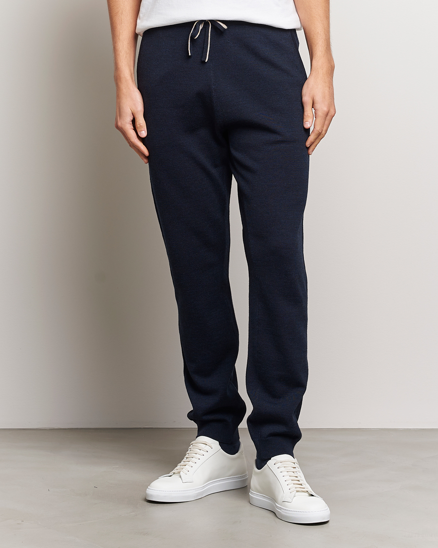 Herr | Byxor | Morris | Merino Pants Navy