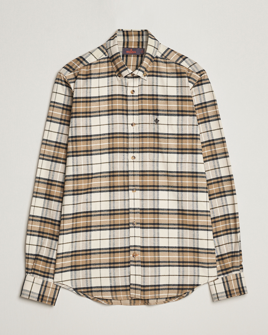Herr | Skjortor | Morris | Flanell Big Check Shirt Off White