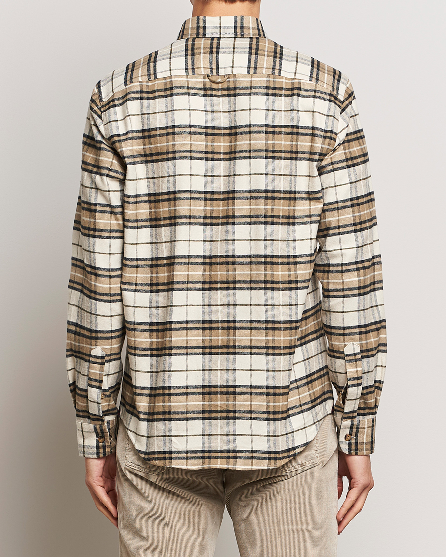 Herr | Skjortor | Morris | Flanell Big Check Shirt Off White