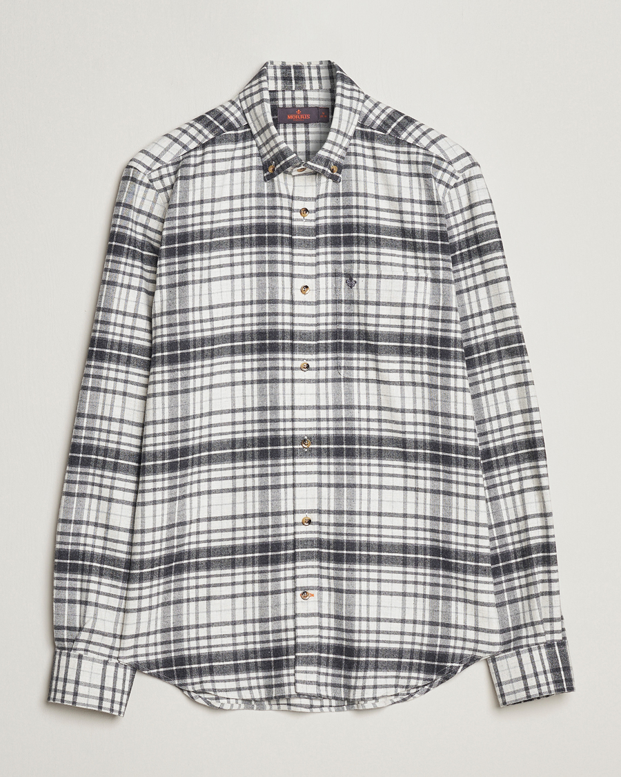 Herr | Skjortor | Morris | Flanell Big Check Shirt Grey