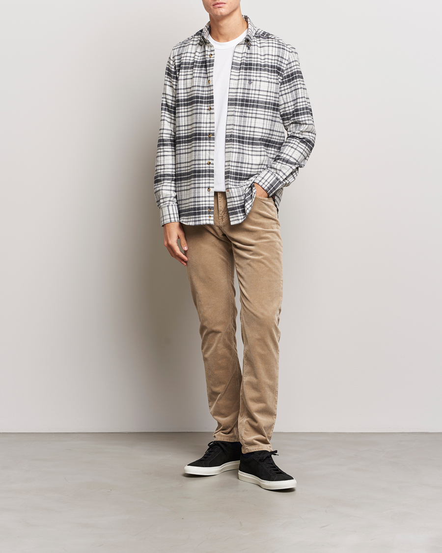Herr | Skjortor | Morris | Flanell Big Check Shirt Grey