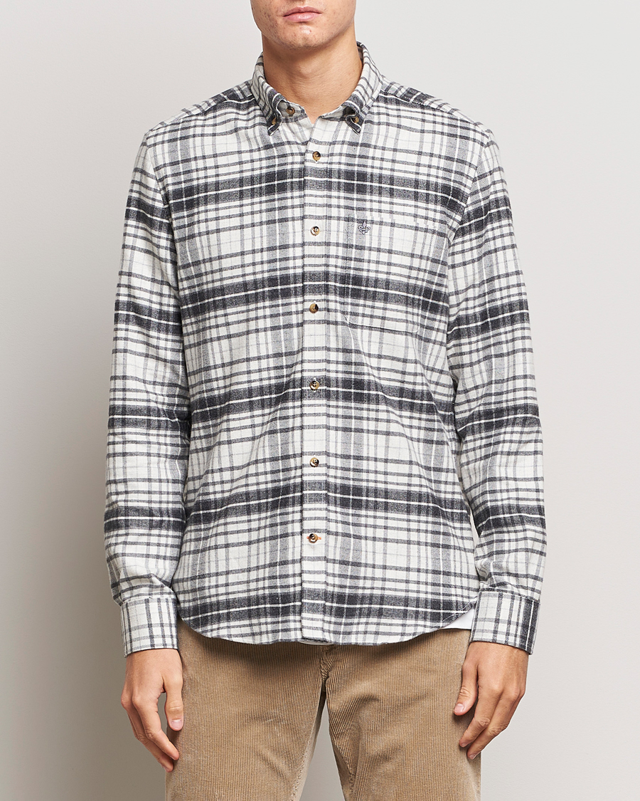 Herr | Skjortor | Morris | Flanell Big Check Shirt Grey