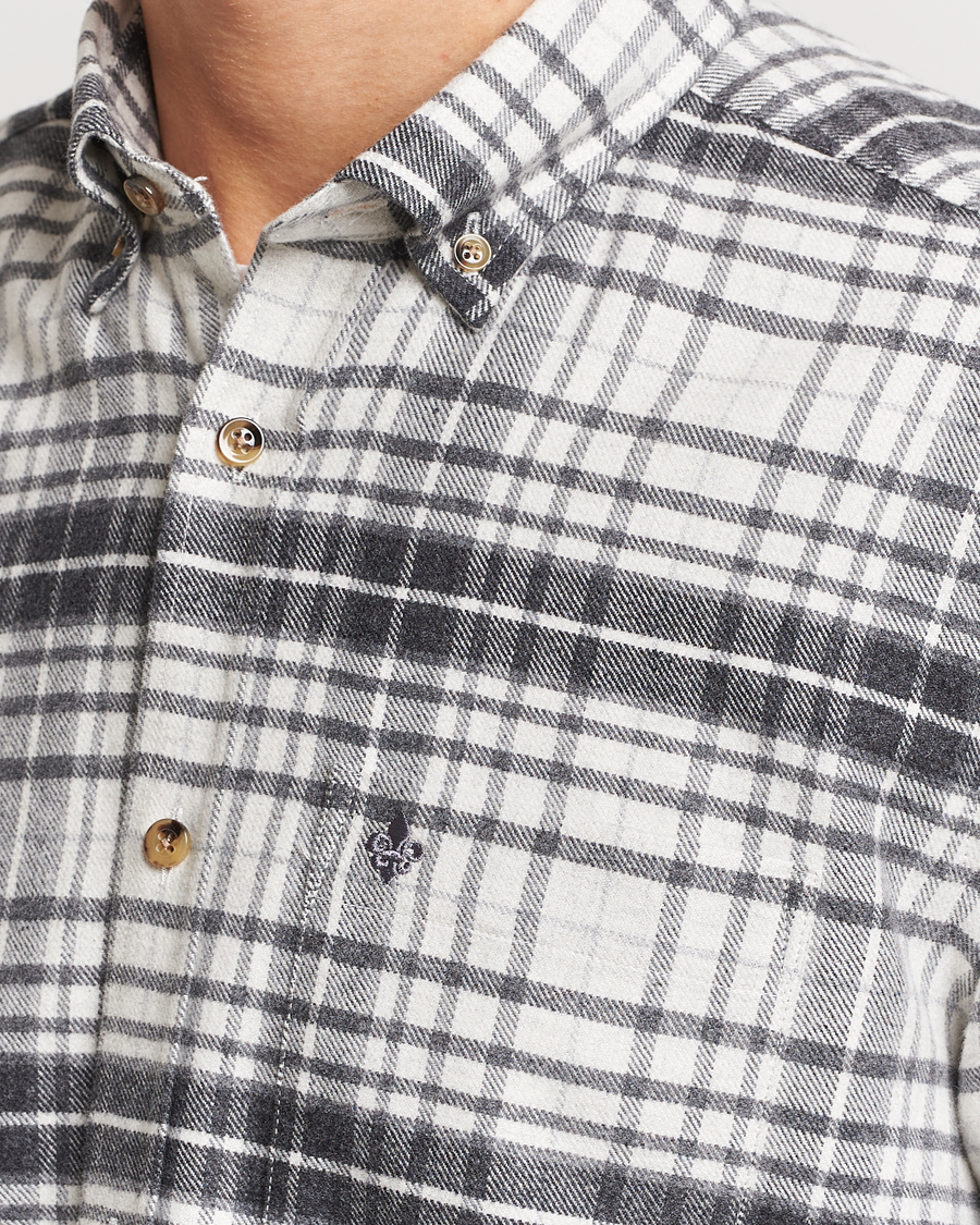 Herr | Skjortor | Morris | Flanell Big Check Shirt Grey