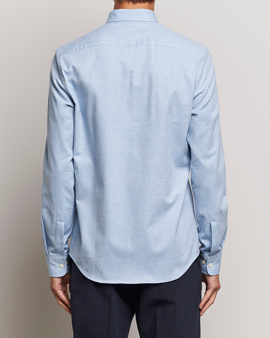 Herr | Skjortor | Morris | Watts Flanell Shirt Light Blue