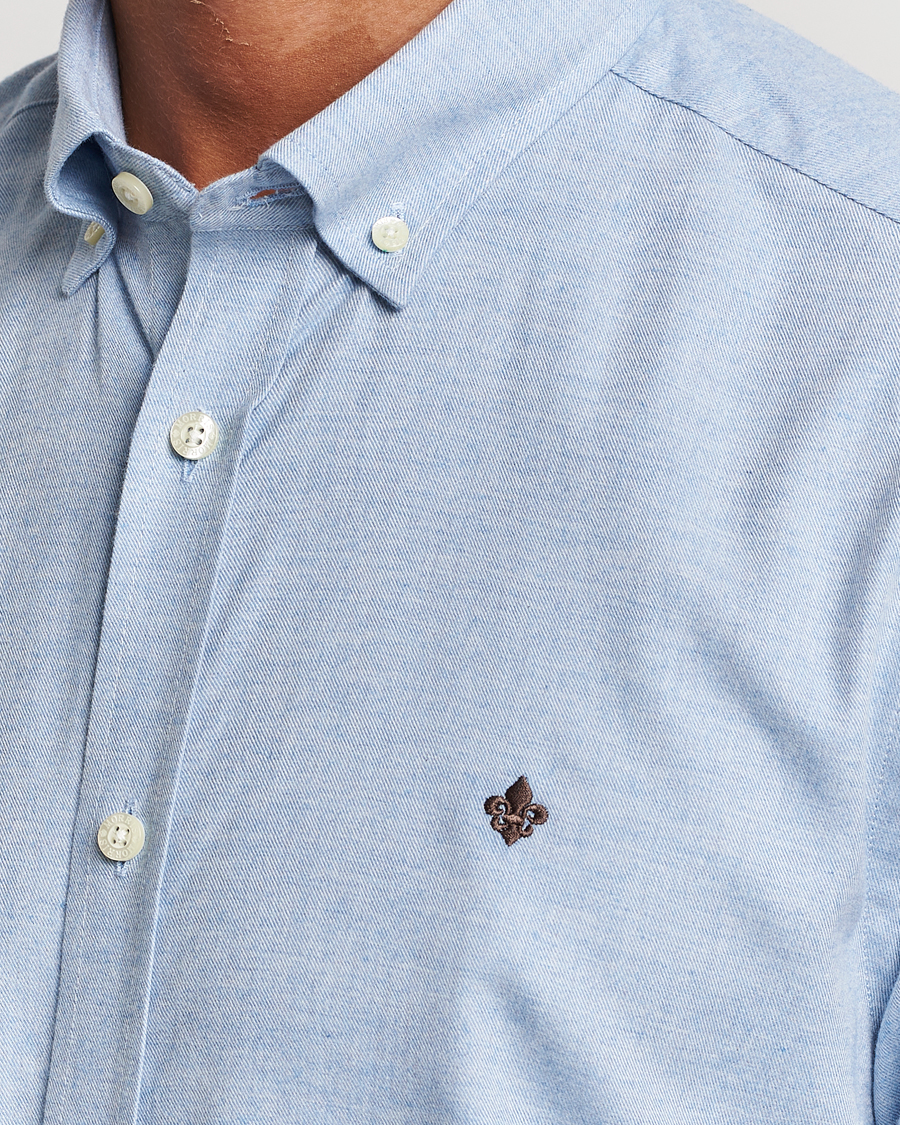 Herr | Skjortor | Morris | Watts Flanell Shirt Light Blue