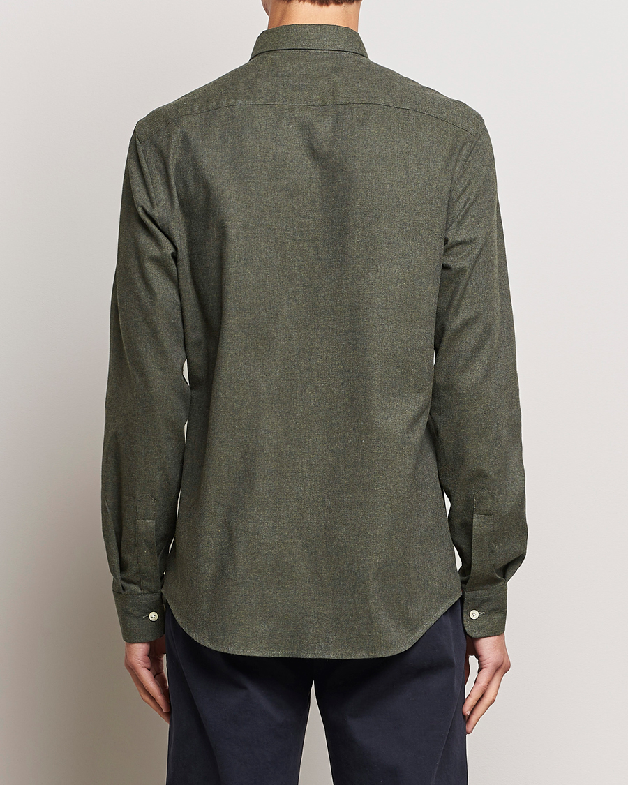 Herr | Skjortor | Morris | Watts Flanell Shirt Olive