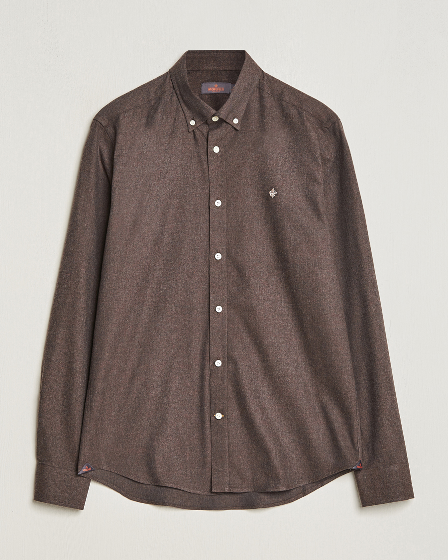 Herr | Skjortor | Morris | Watts Flanell Shirt Brown