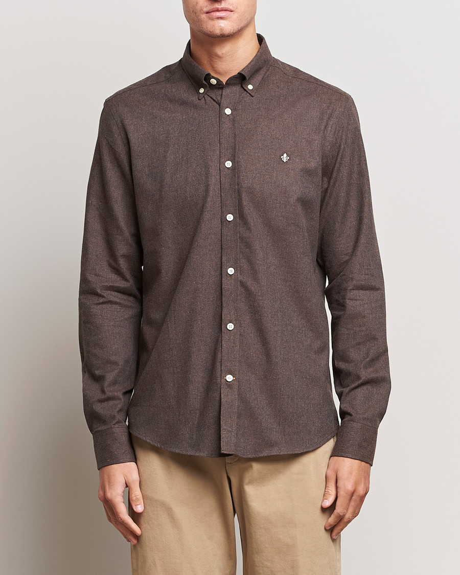 Herr | Skjortor | Morris | Watts Flanell Shirt Brown