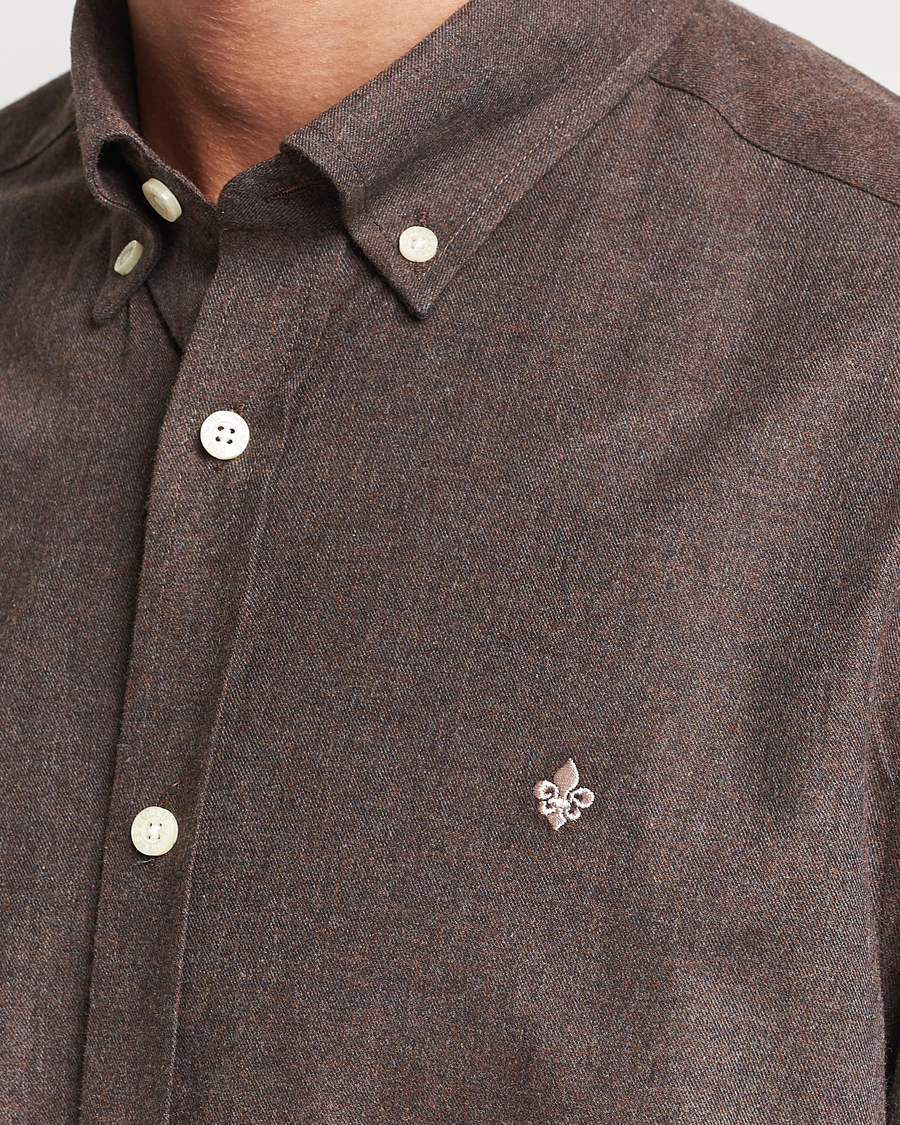 Herr | Skjortor | Morris | Watts Flanell Shirt Brown