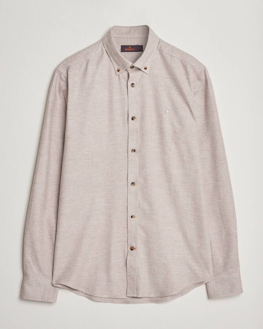 Herr | Skjortor | Morris | Flanell Check Shirt Khaki