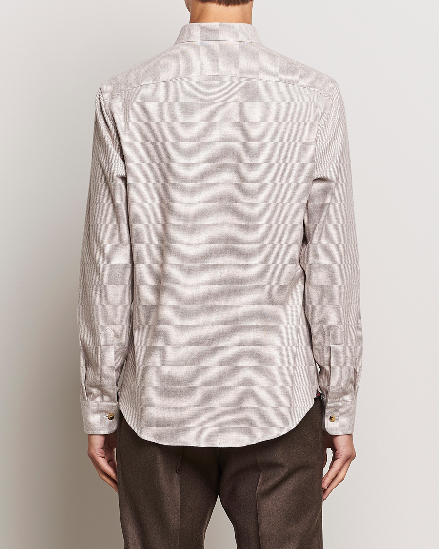 Herr | Skjortor | Morris | Flanell Check Shirt Khaki