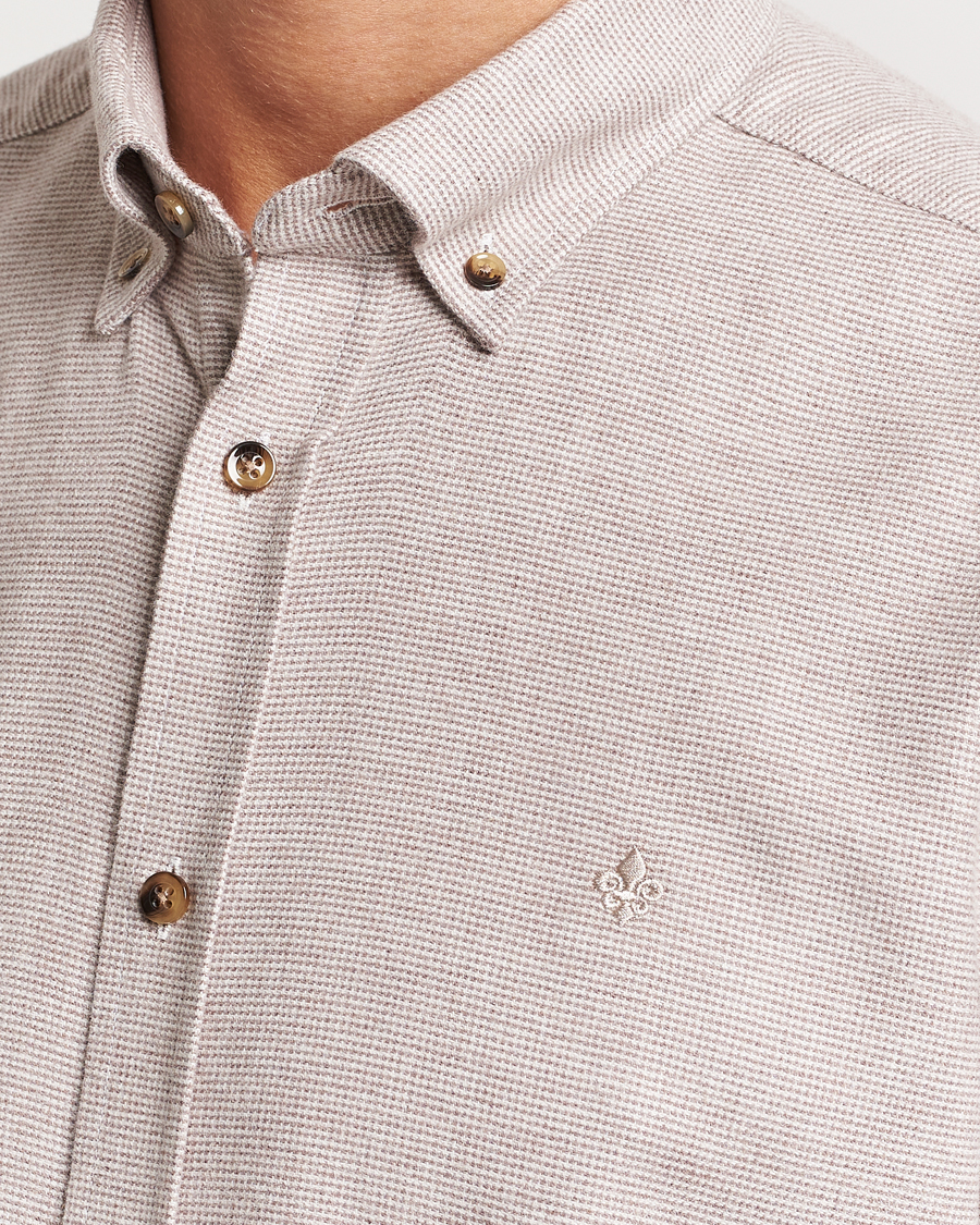 Herr | Skjortor | Morris | Flanell Check Shirt Khaki