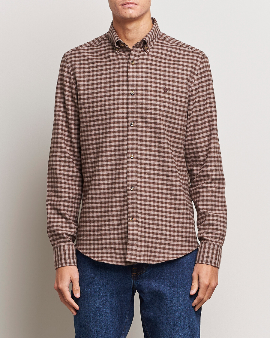 Herr |  | Morris | Flanell Check Shirt Brown