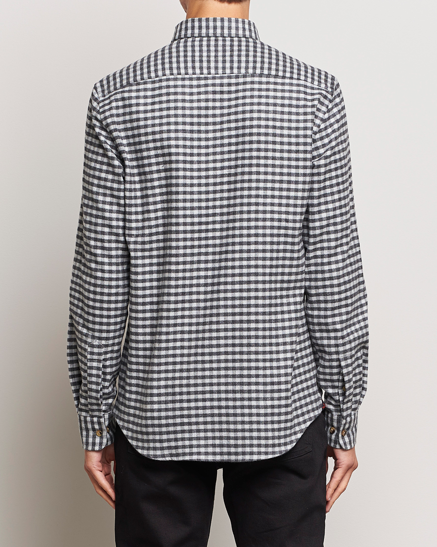 Herr | Skjortor | Morris | Flanell Check Shirt Grey