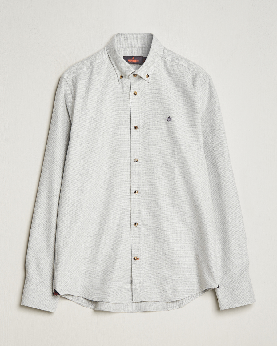 Herr | Skjortor | Morris | Flanell Check Shirt Grey