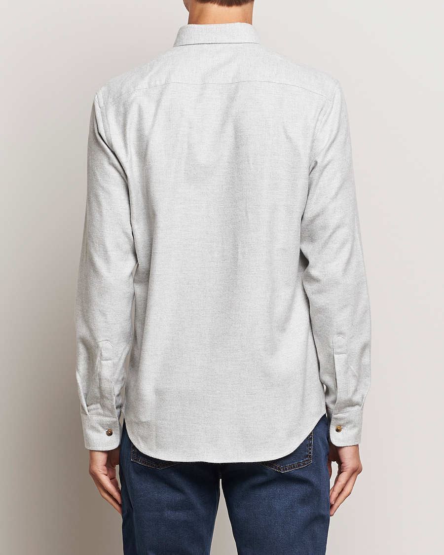 Herr | Skjortor | Morris | Flanell Check Shirt Grey