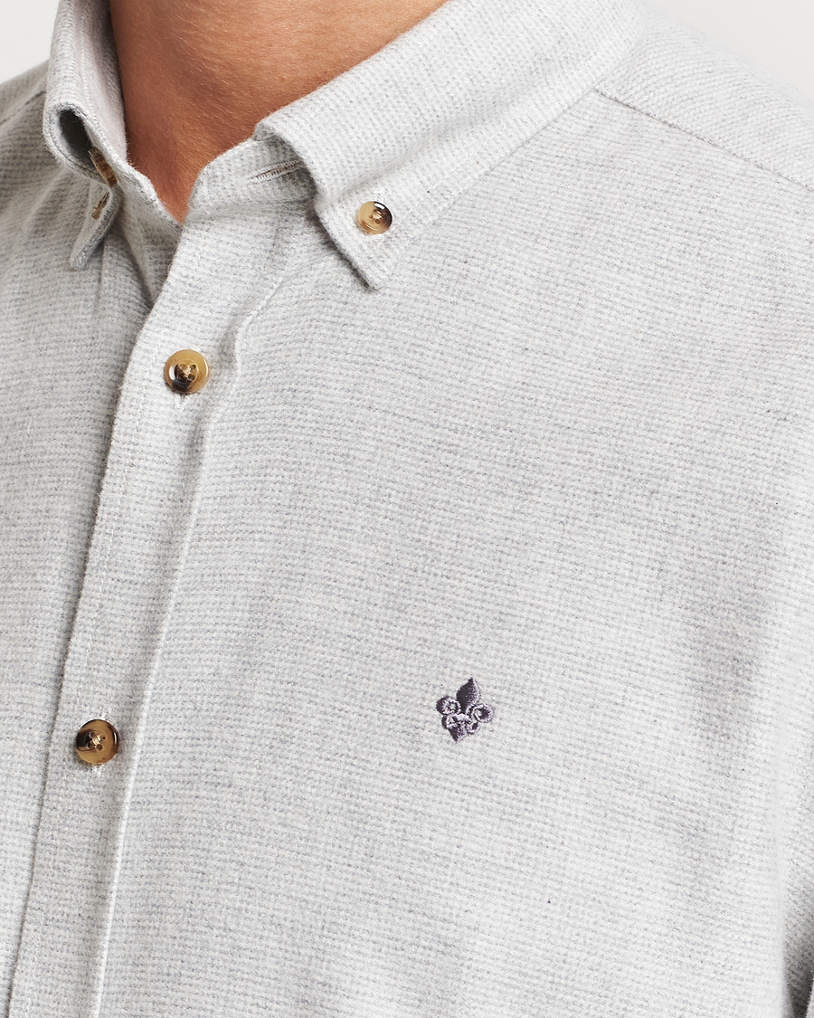 Herr | Skjortor | Morris | Flanell Check Shirt Grey