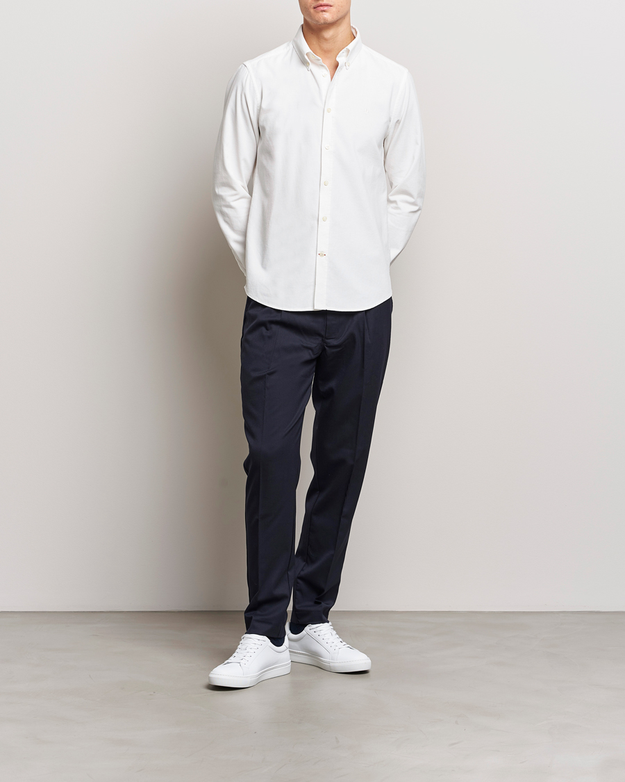 Herr | Skjortor | Morris | Douglas Corduroy Shirt Off White