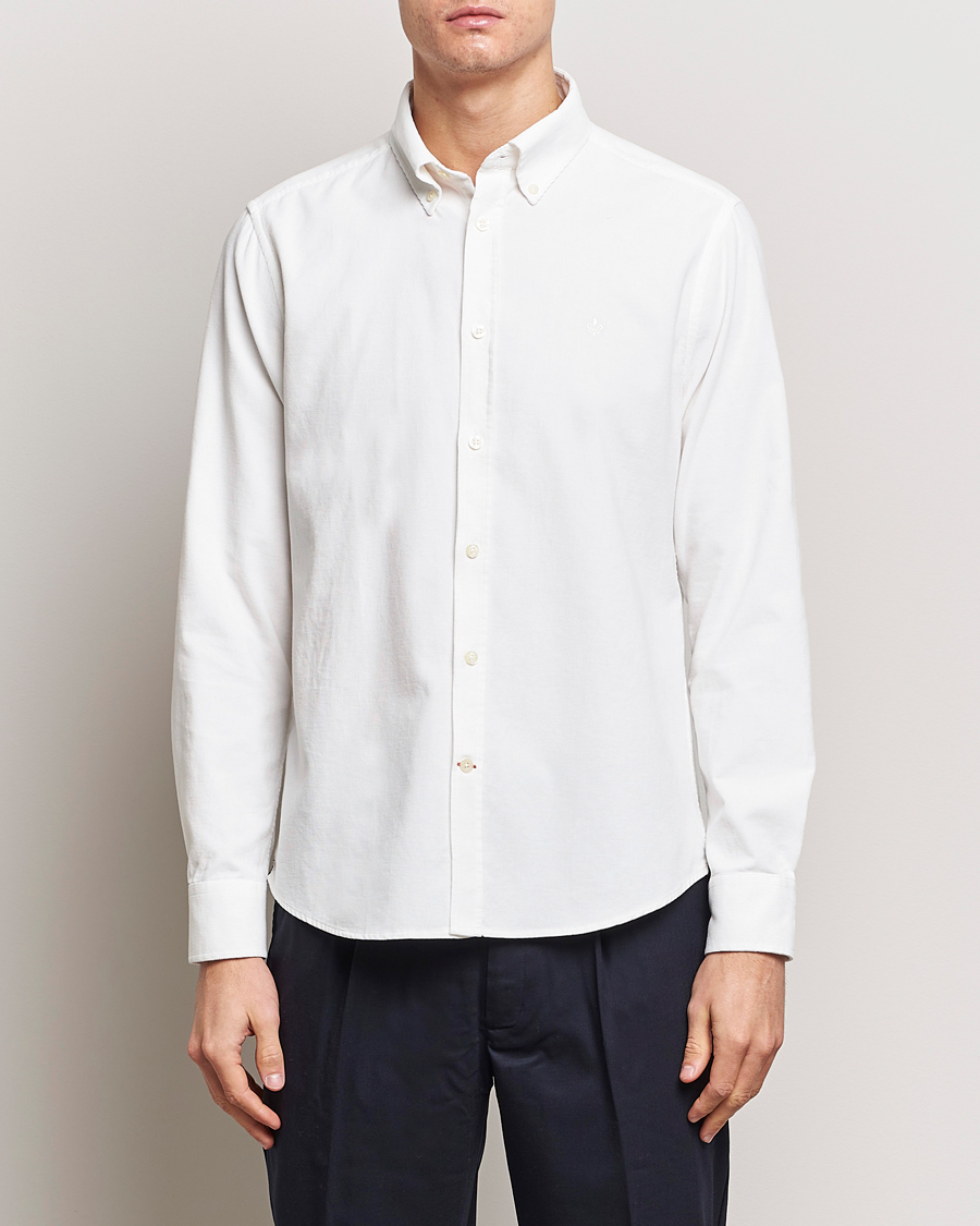 Herr | Skjortor | Morris | Douglas Corduroy Shirt Off White