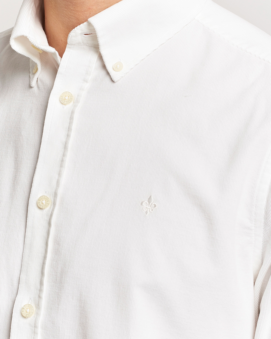 Herr | Skjortor | Morris | Douglas Corduroy Shirt Off White