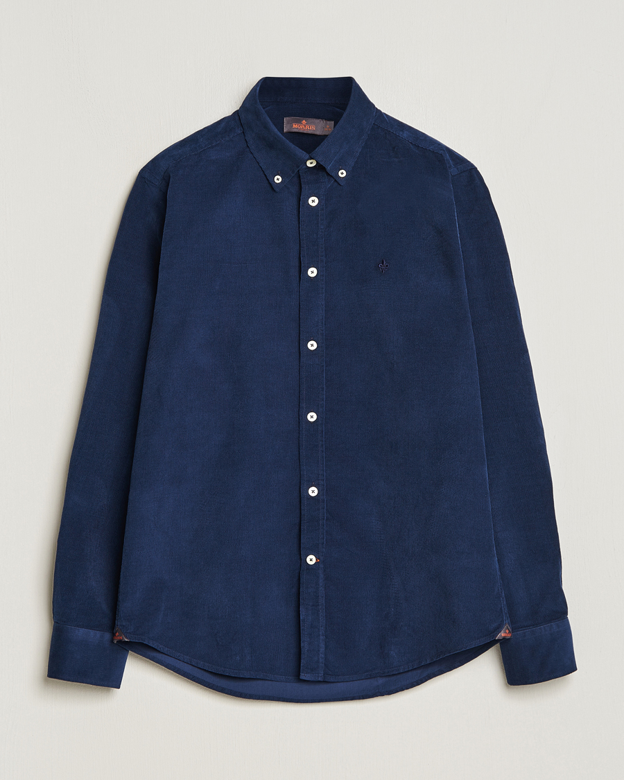 Herr | Skjortor | Morris | Douglas Corduroy Shirt Blue