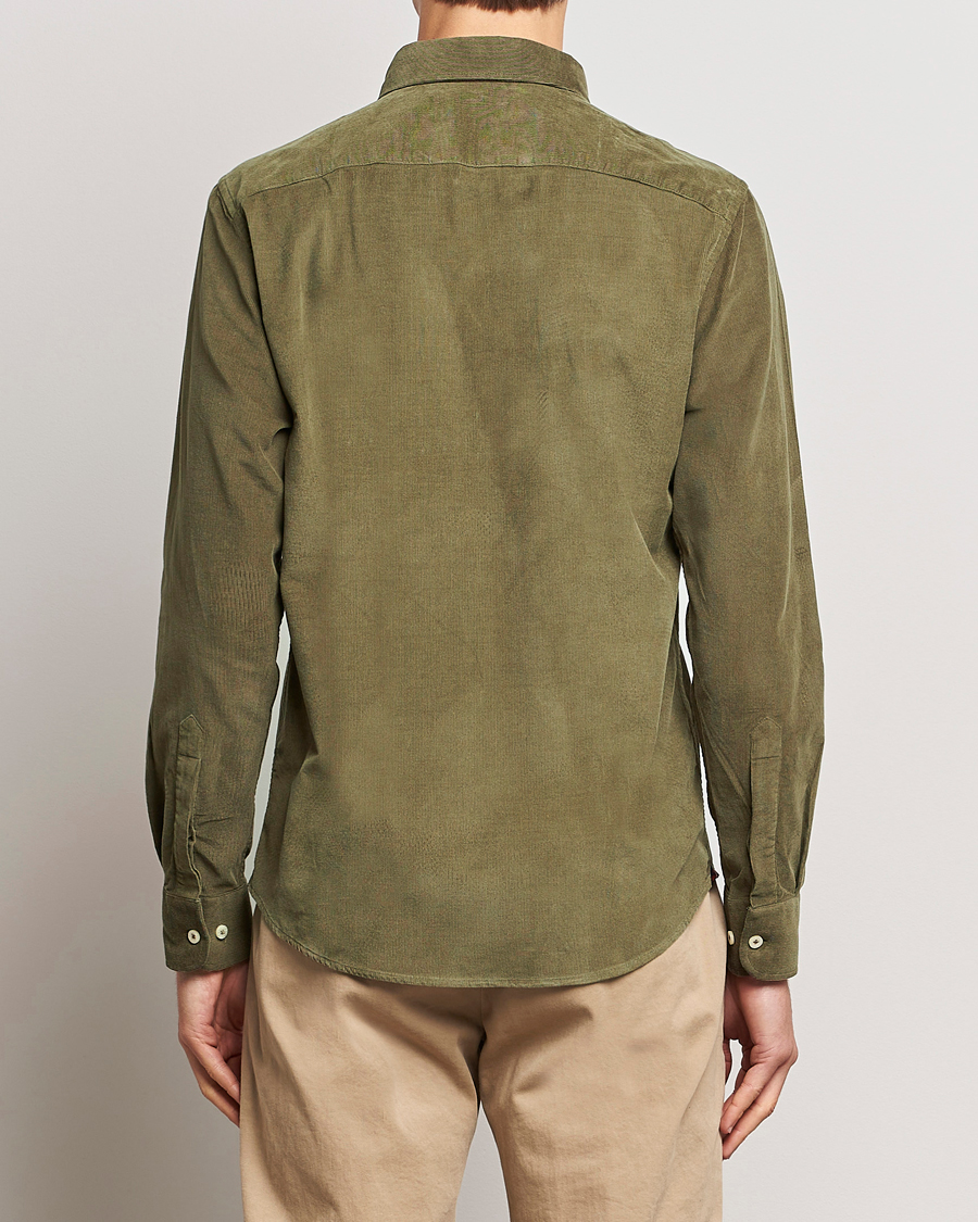 Herr | Skjortor | Morris | Douglas Corduroy Shirt Olive