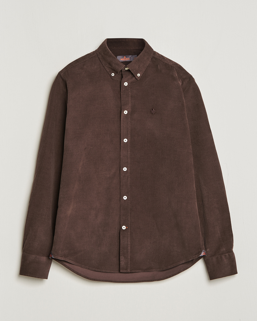 Herr | Skjortor | Morris | Douglas Corduroy Shirt Brown