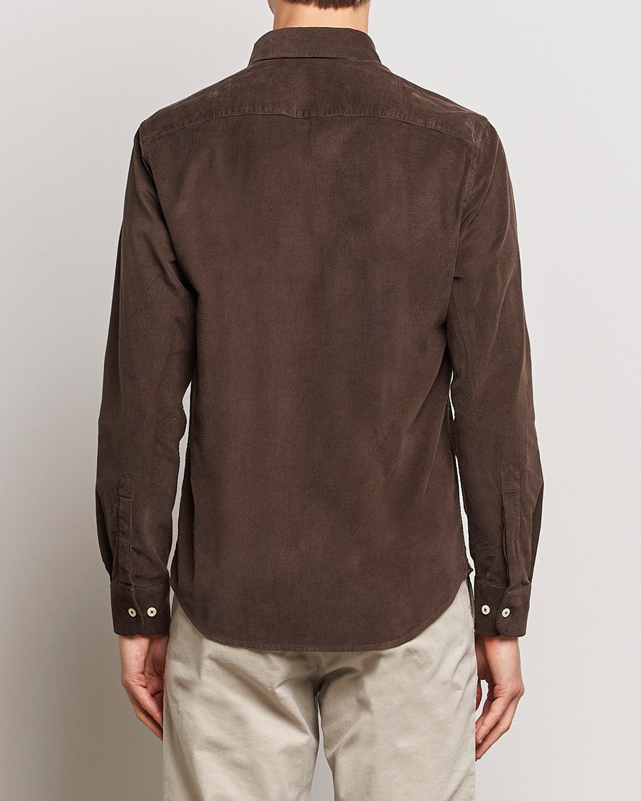 Herr | Skjortor | Morris | Douglas Corduroy Shirt Brown