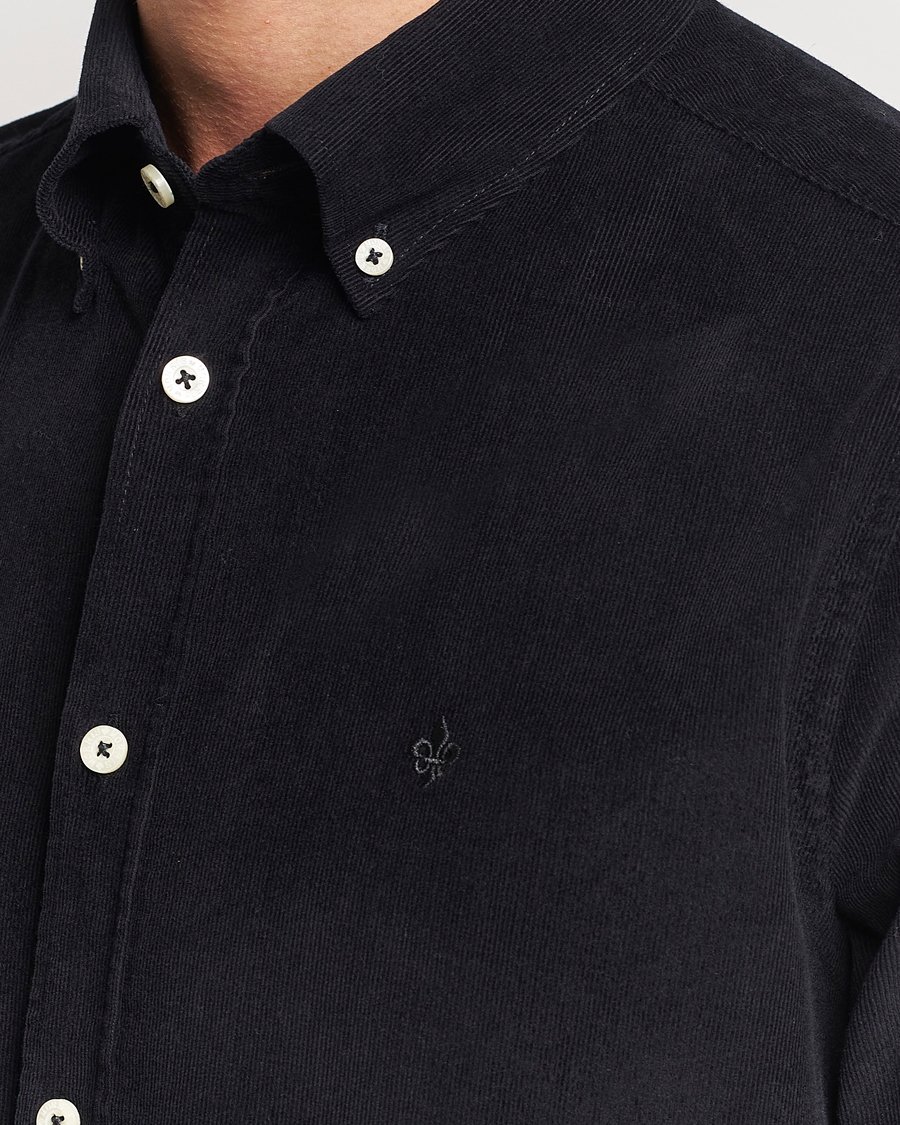 Herr | Skjortor | Morris | Douglas Corduroy Shirt Black