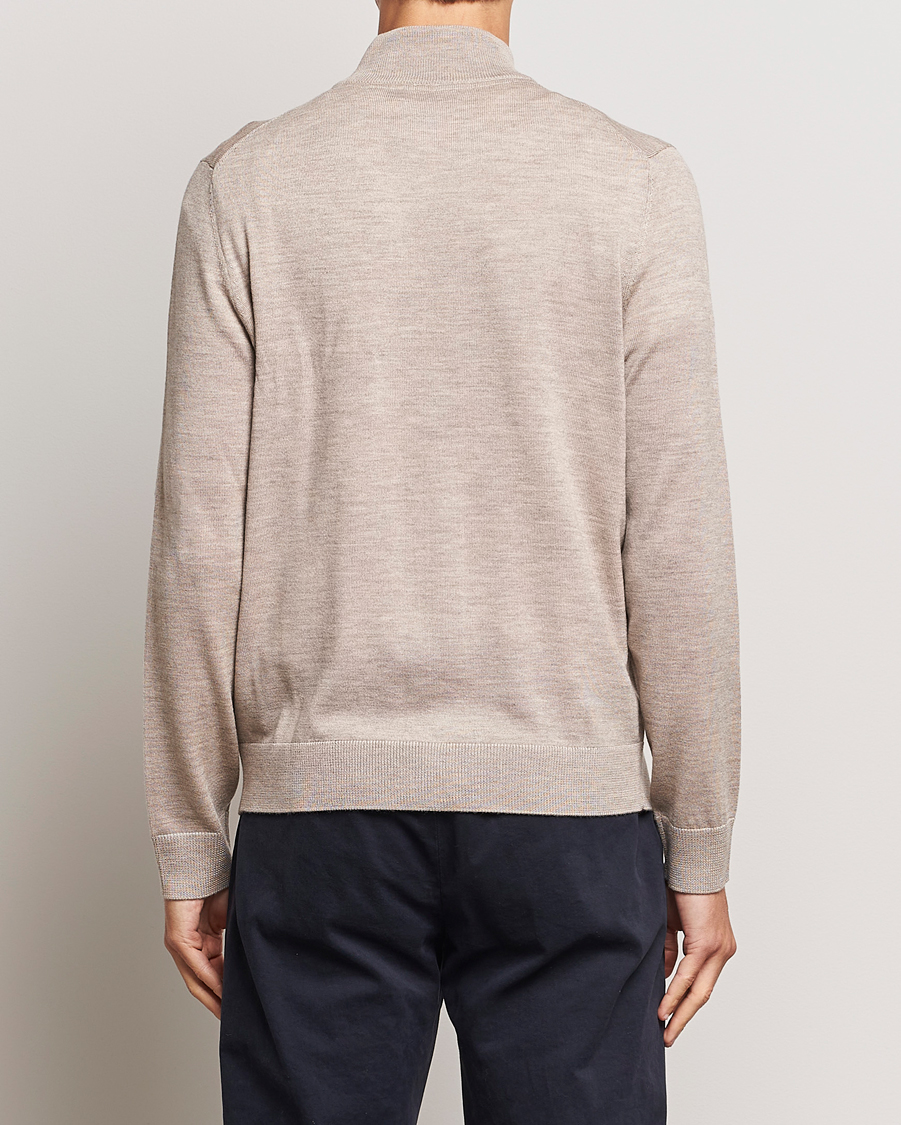 Herr | Tröjor | Morris | Merino Zip Cardigan Khaki