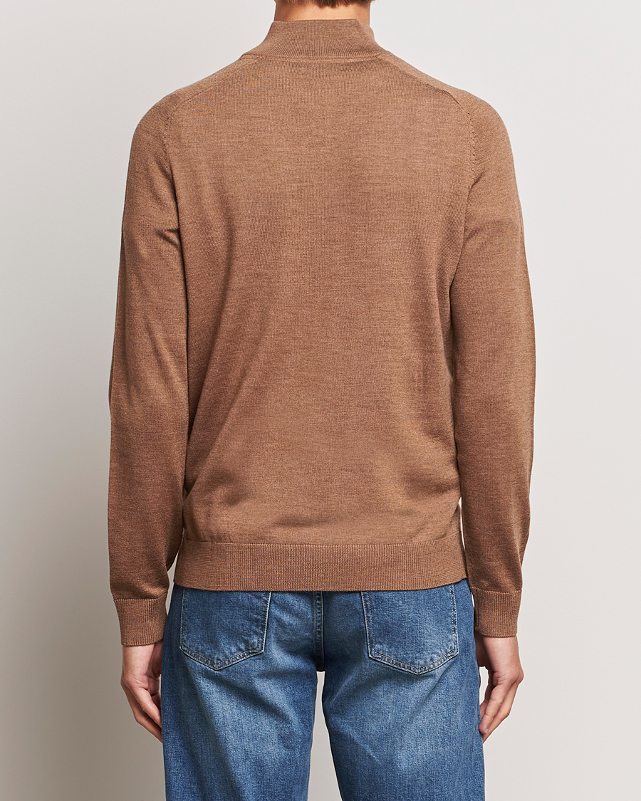 Herr | Tröjor | Morris | John Merino Half Zip Camel
