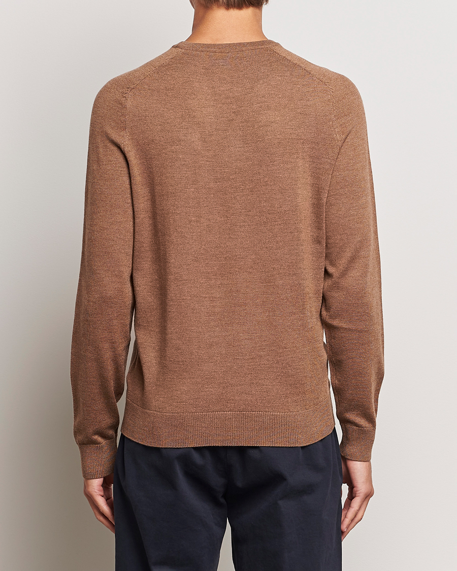 Herr | Tröjor | Morris | Merino Crew Neck Pullover Camel