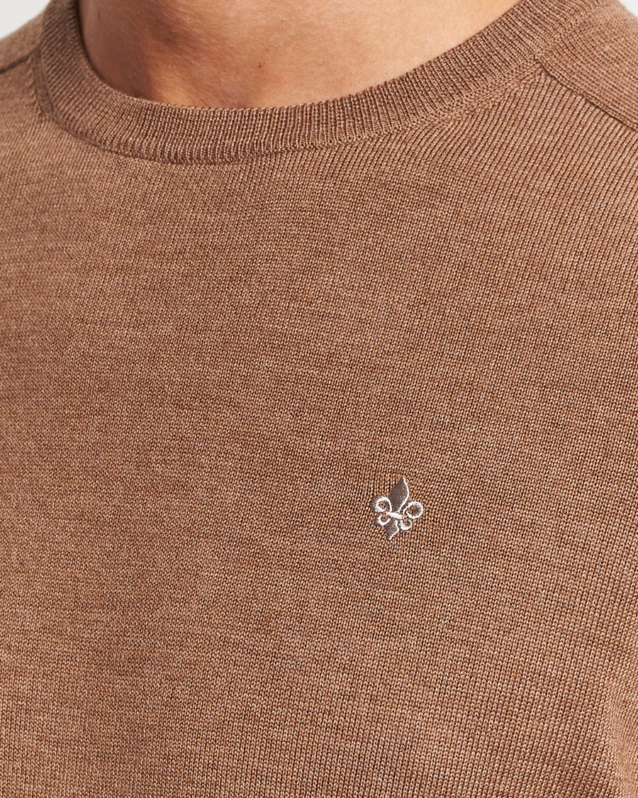 Herr | Tröjor | Morris | Merino Crew Neck Pullover Camel