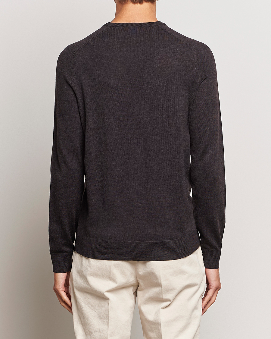 Herr | Tröjor | Morris | Merino Crew Neck Pullover Brown