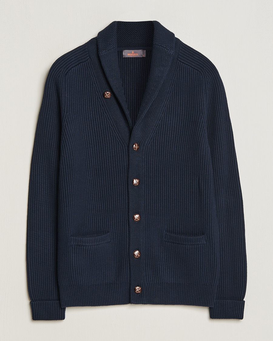 Herr | Tröjor | Morris | Brayden Shawl Cardigan Navy