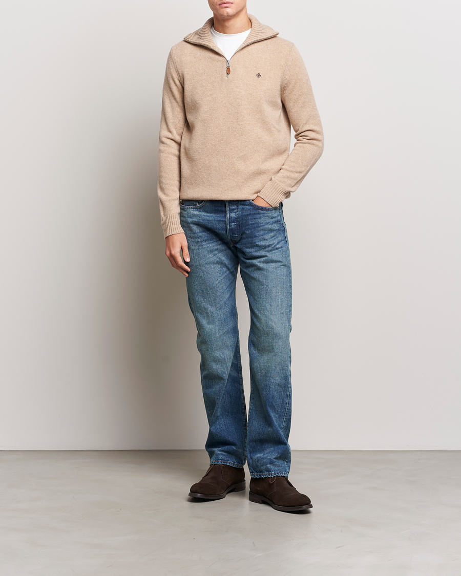 Herr | Tröjor | Morris | Newton Half Zip Khaki