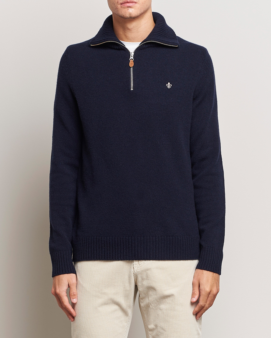 Herr | Tröjor | Morris | Newton Half Zip Navy