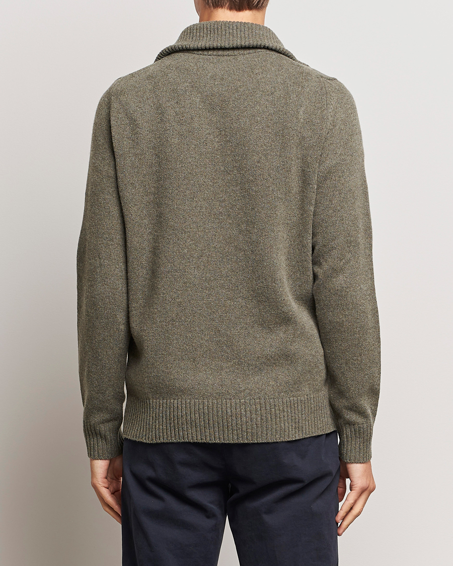 Herr | Tröjor | Morris | Newton Half Zip Olive