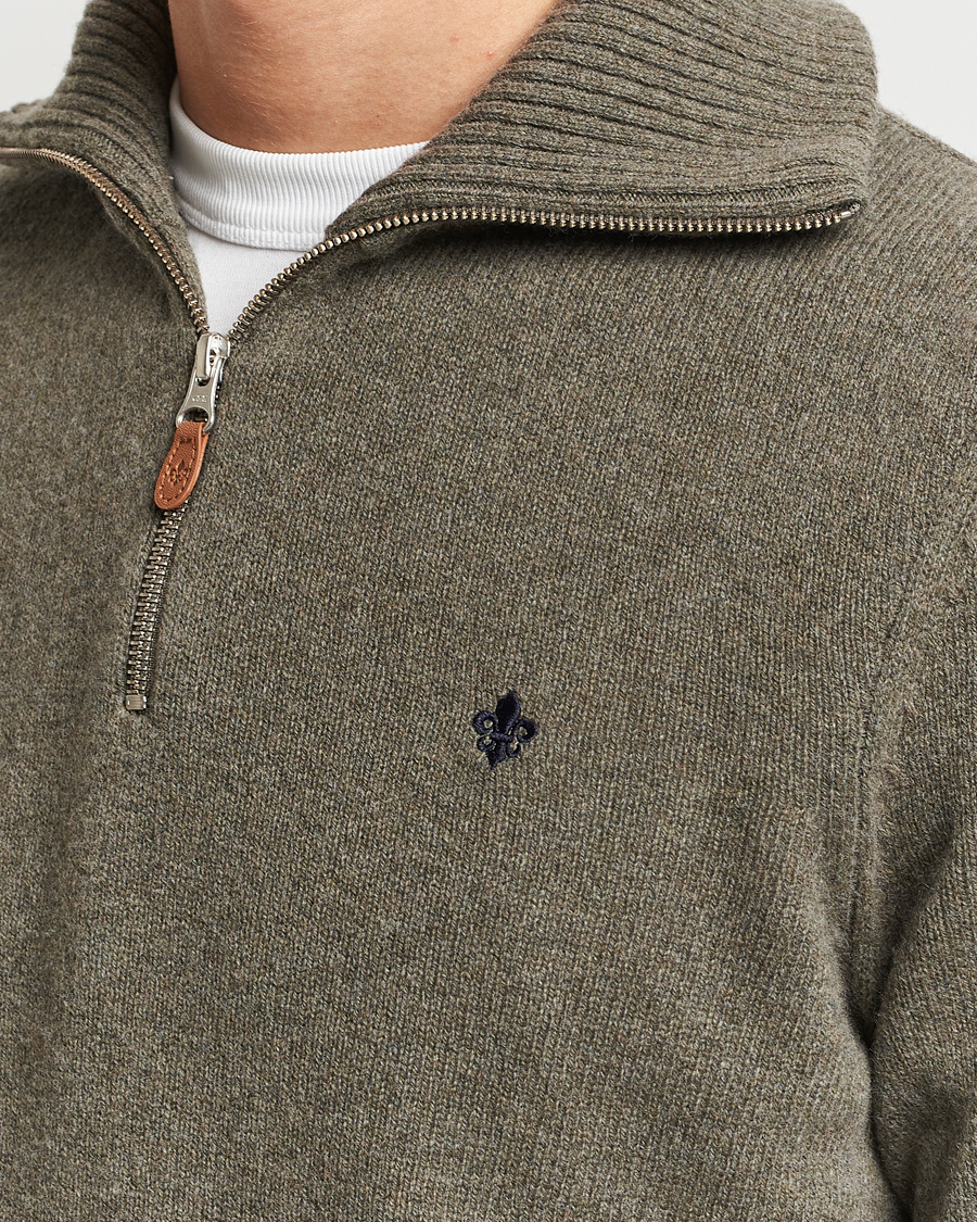 Herr | Tröjor | Morris | Newton Half Zip Olive