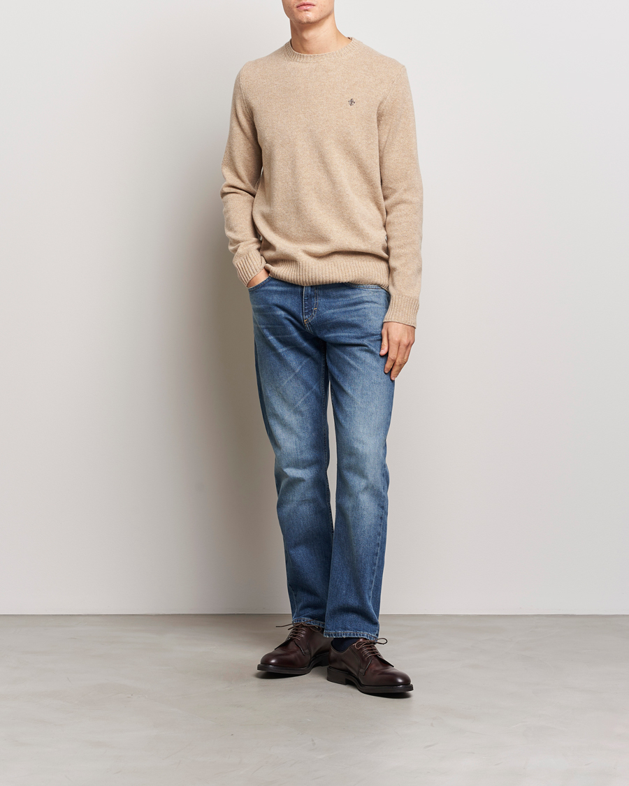 Herr | Tröjor | Morris | Newton Crew Neck Khaki