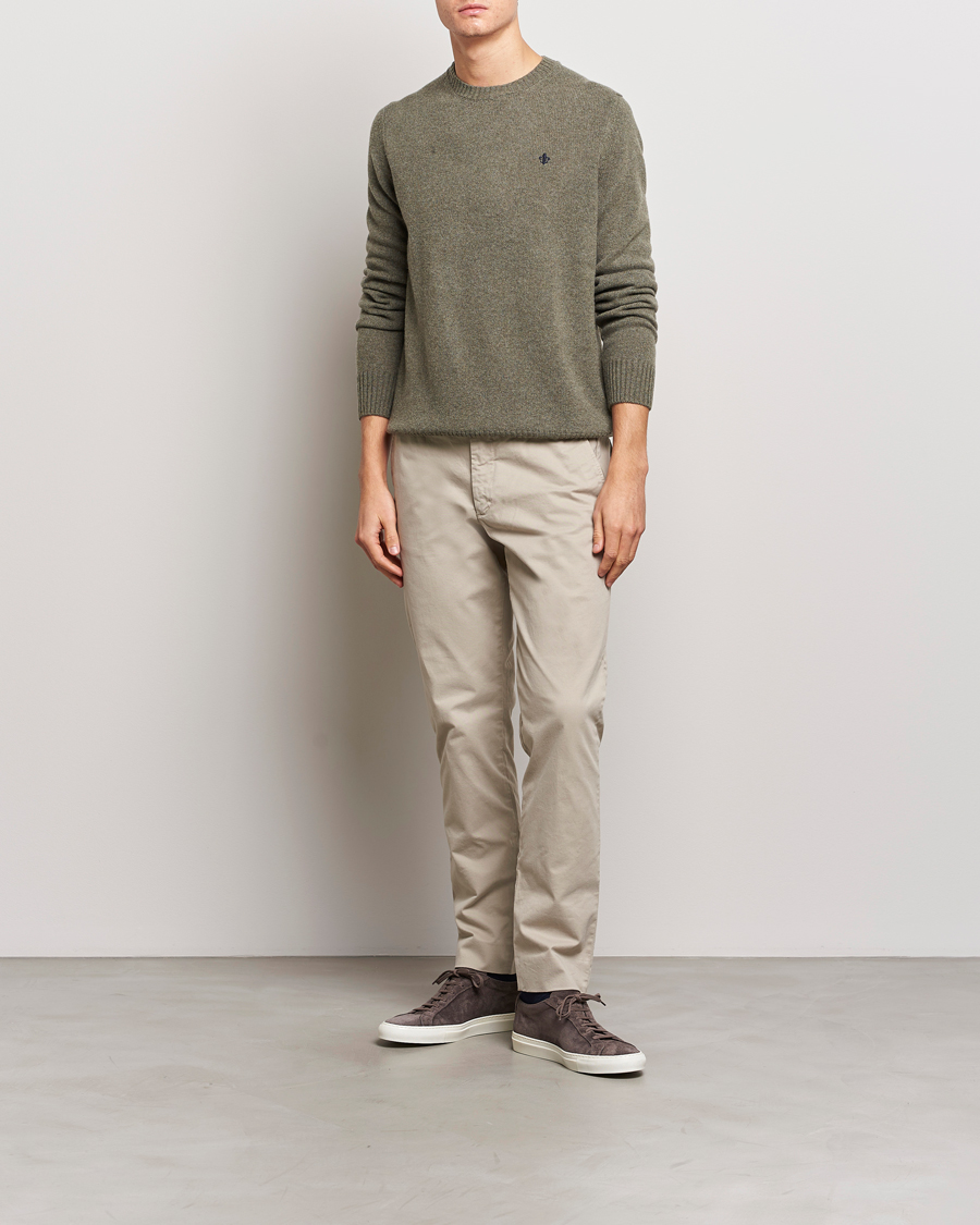 Herr | Tröjor | Morris | Newton Crew Neck Olive