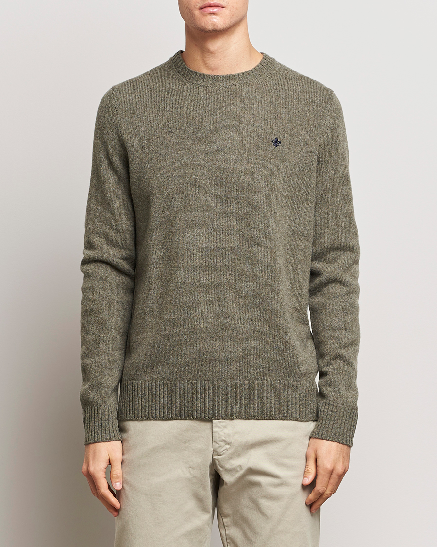 Herr | Tröjor | Morris | Newton Crew Neck Olive