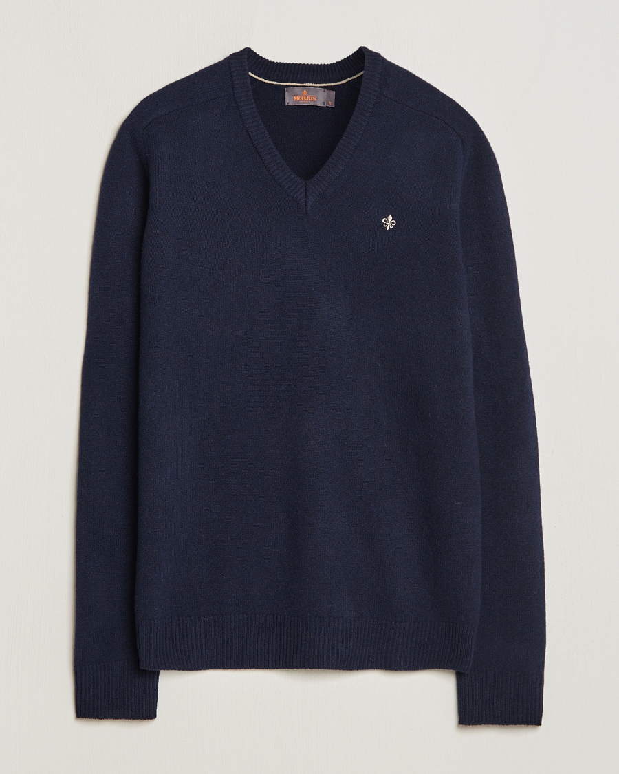 Herr | Tröjor | Morris | Newton V-neck Navy