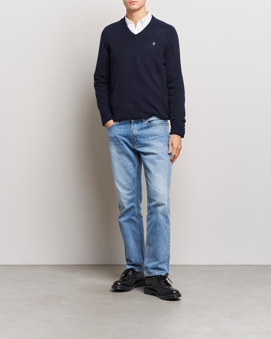 Herr | Tröjor | Morris | Newton V-neck Navy